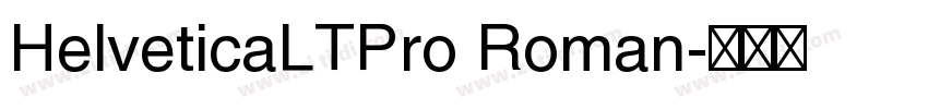 HelveticaLTPro Roman字体转换